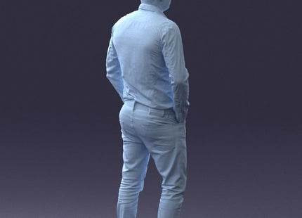 Male With Hands In Pockets Figure