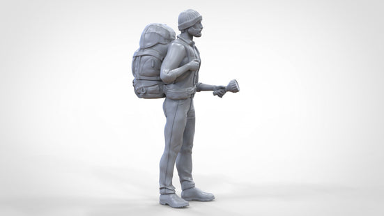 Male Hiker/camping/walker With Torch Group B Figure