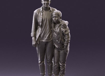 Two Brothers Posing Figure