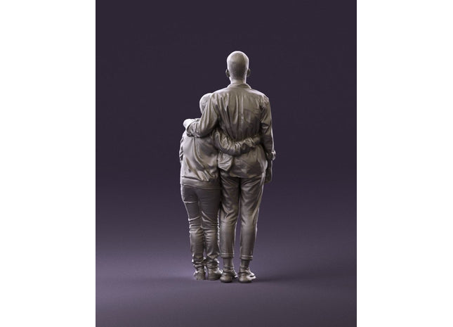 Two Brothers Posing Figure