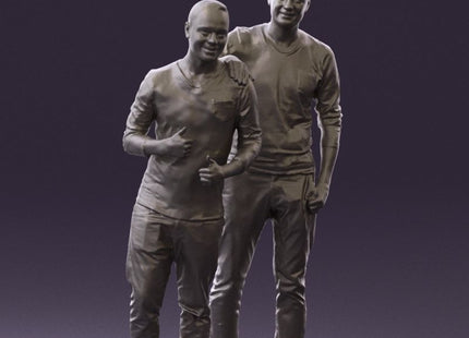 Two Male Friends Posing Figure