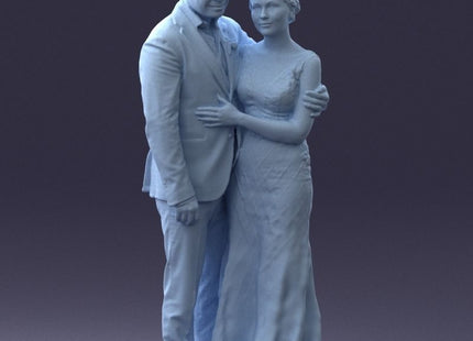 Wedding Bride & Groom Couple 3 Figure
