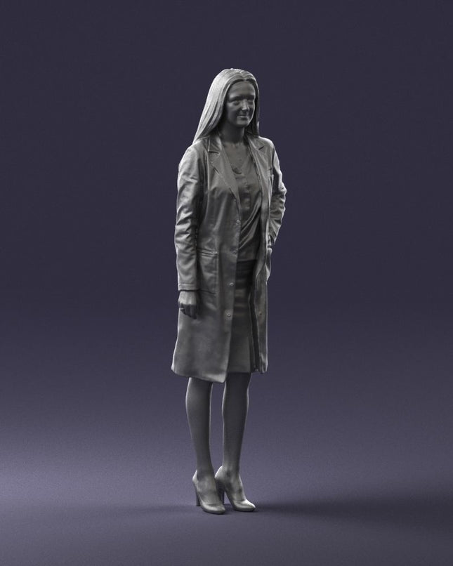 Female Doctor In Long Coat Figure
