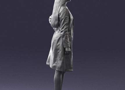 Female Doctor In Long Coat Figure