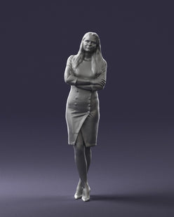 Young Female In Long Denham Dress Figure