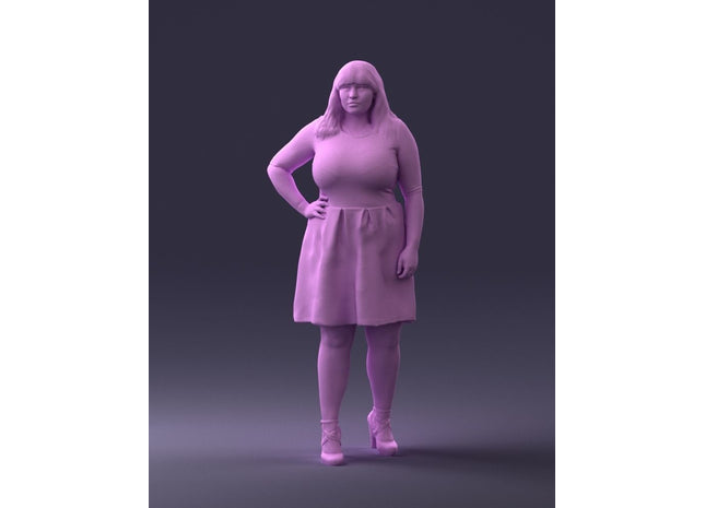 Large Young Female Hand On Hip Figure