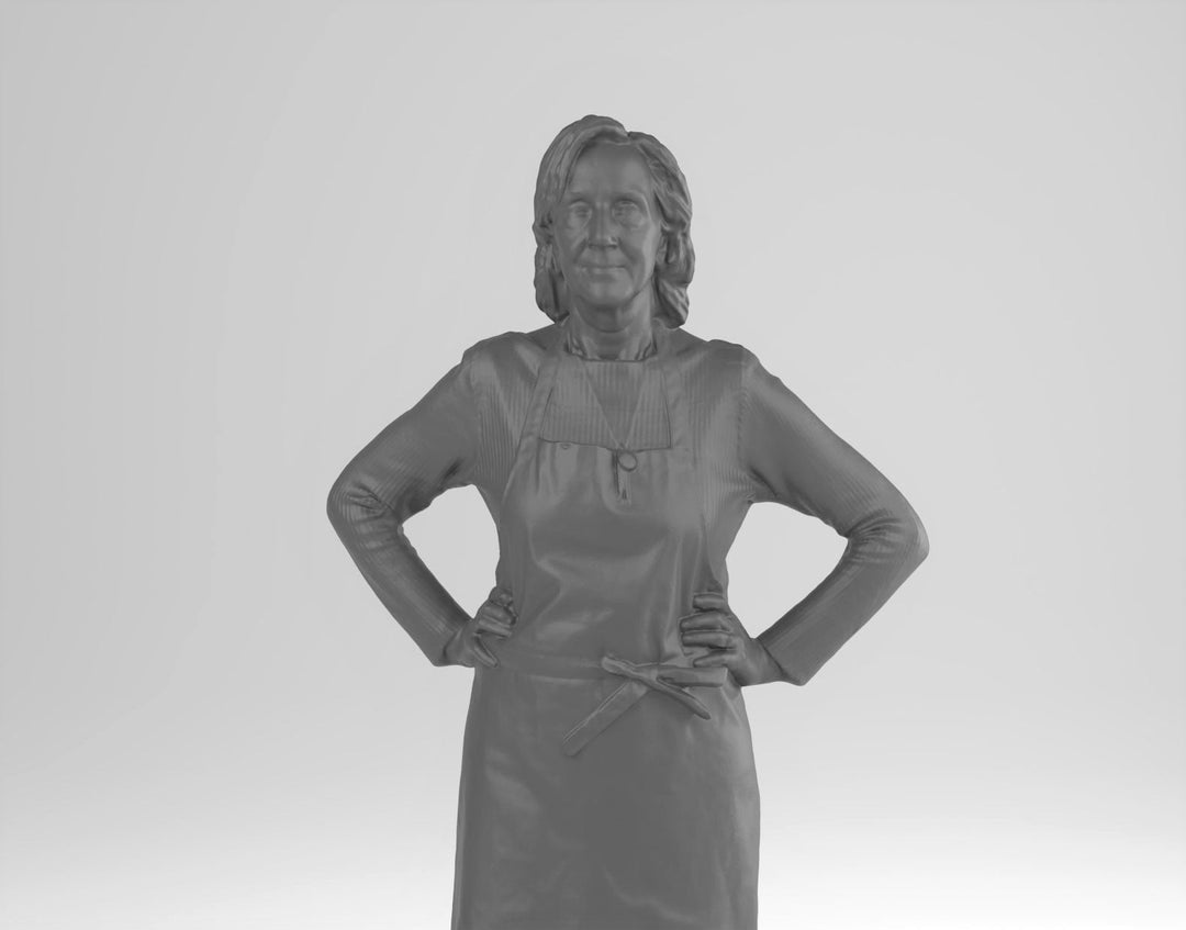 Older Female Shop Keeper Figure