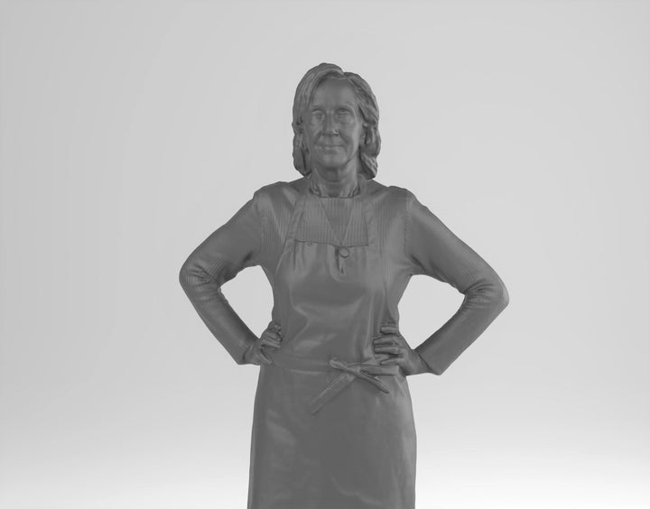 Older Female Shop Keeper Figure