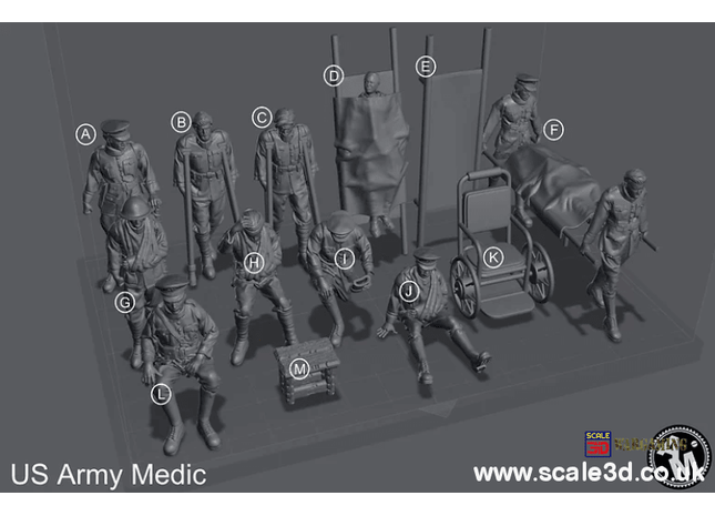 Ww1 American Casuality/injured/hurt Soldiers 1\6 1:72 / Figure A