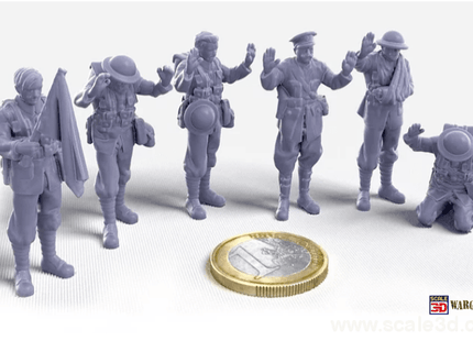 Ww1 British Soldiers Surrendering Figure