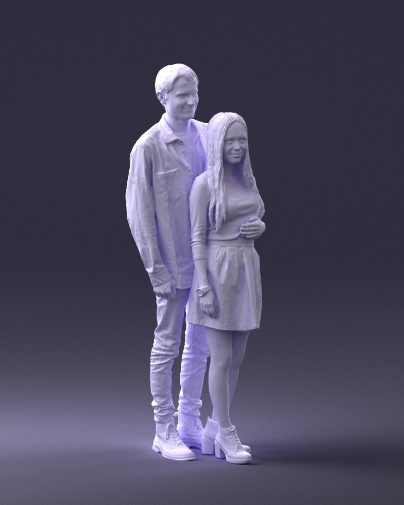 Young Teenage Couple Figure