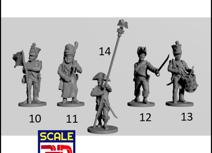 28Mm Napoleonic French Line Infantry 1:56 / 10 Wargaming