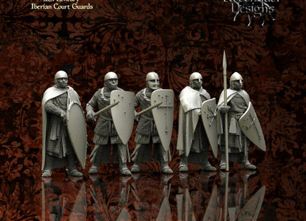 12Th Century Iberian Christian Court Guards Medieval