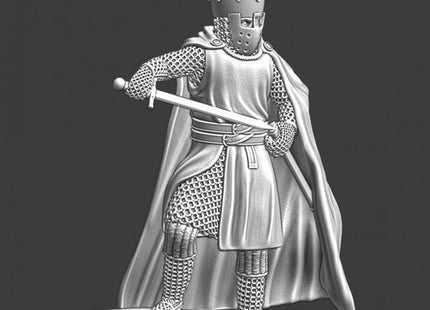 NCM033 Richard the Lionheart - cape and drawing his sword