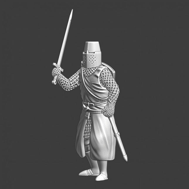 NCM008 Medieval Crusader Knight with sword