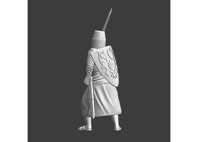 NCM008 Medieval Crusader Knight with sword
