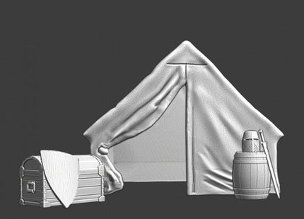 NCM051 Medieval infantry tent - with accessories