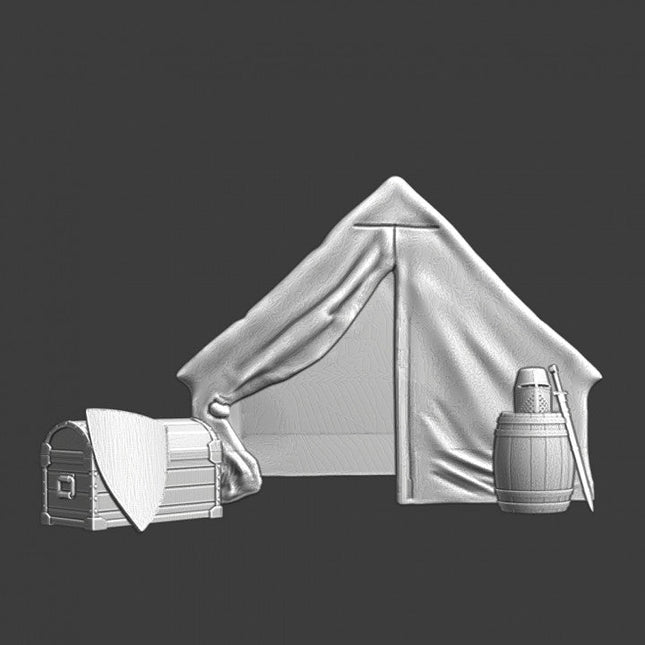 NCM051 Medieval infantry tent - with accessories