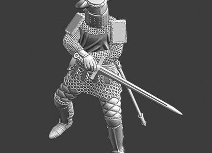 NCM013 Medieval Knight fighting