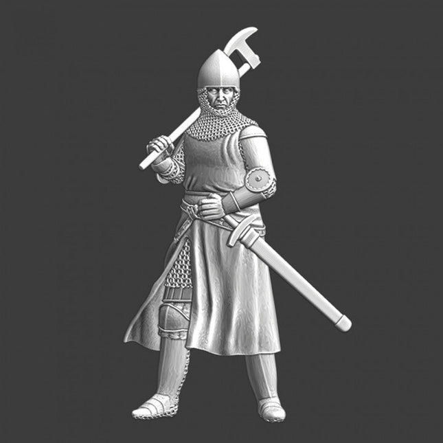 NCM014 Medieval knight with axe on shoulder