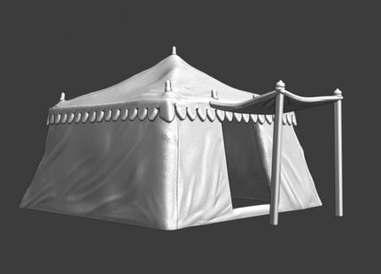 NCM041 Medieval square tent - covered entrance