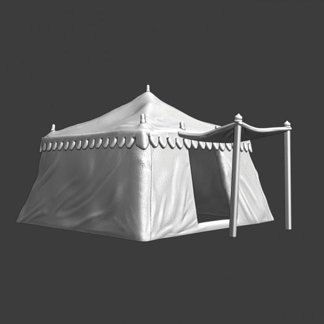NCM041 Medieval square tent - covered entrance