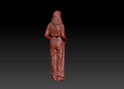 S3D0006 Lady in Dungarees