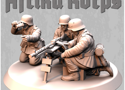 Afrika Korps DAK German MG34 Team
