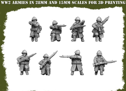French Army Rifle Squad Figure