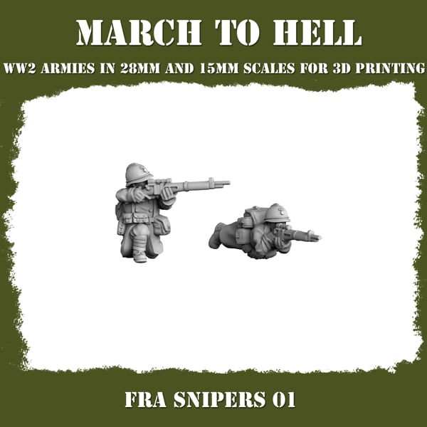 French Army Snipers Figure