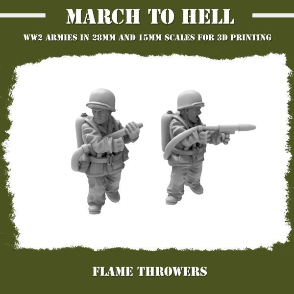 United States Marines (Usm) Flame Thrower Team 01 Figure