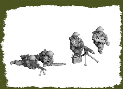 British Army Gb Mg Team Figure