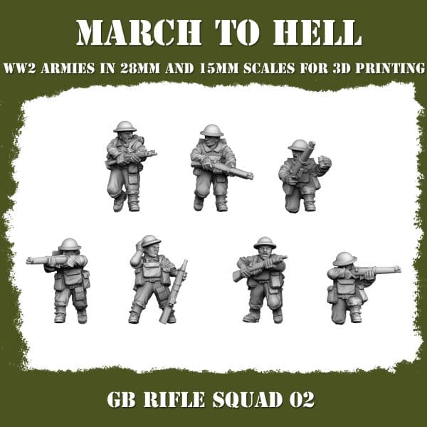 British Army Rifle Squad 02 Figure