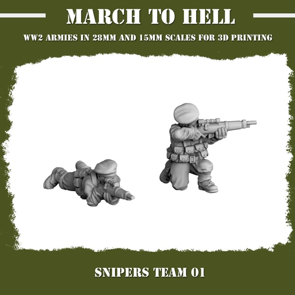 British Army Gb Sniper Team Figure