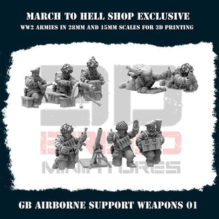 Gb Airborne Support Weapons Figure