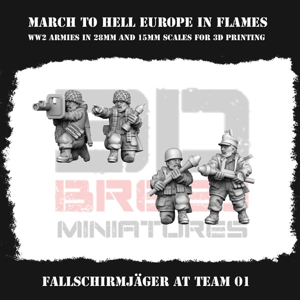 German Army Fallschirmjager At Team 01 Figure