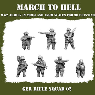German Army (Wehrmacht) Rifle Squad 02 Figure
