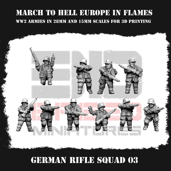 German Army (Wehrmacht) Rifle Squad 03 Figure