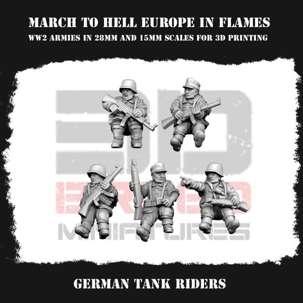German Tank Riders Figure