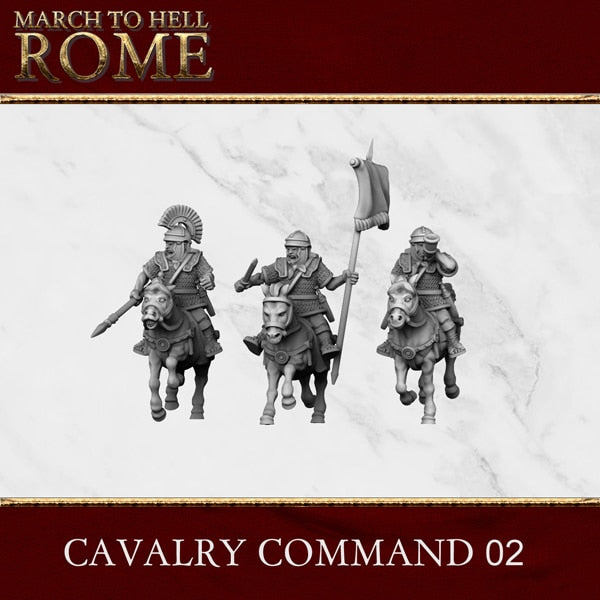 Imperial Rome Army CAVALRY COMMAND 02 28/15mm