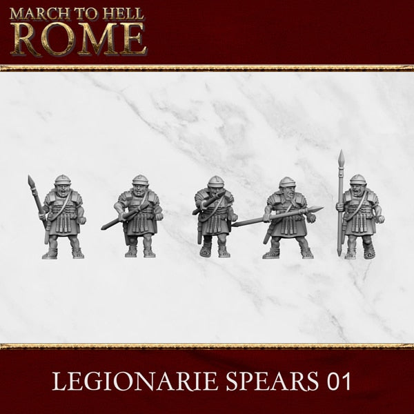 Imperial Rome Army LEGIONARIE SPEAR 01 28/15mm