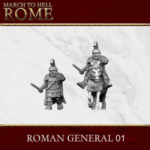 Imperial Rome Army ROMAN GENERAL 01 28/15mm