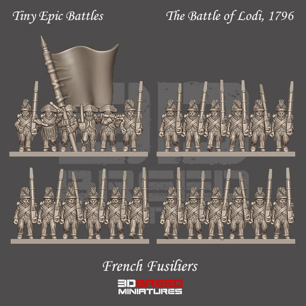 Z10mm Battle of Lodi FRENCH FUSILIERS