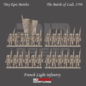Z10mm Battle of Lodi FRENCH LIGHT INFANTRY