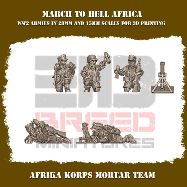 Africa Korps mortar team