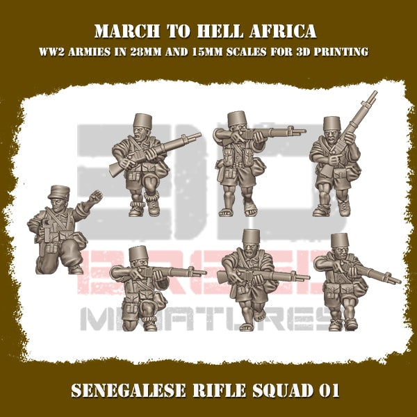 French Foreign Legion SENEGALESE RIFLE SQUAD 01