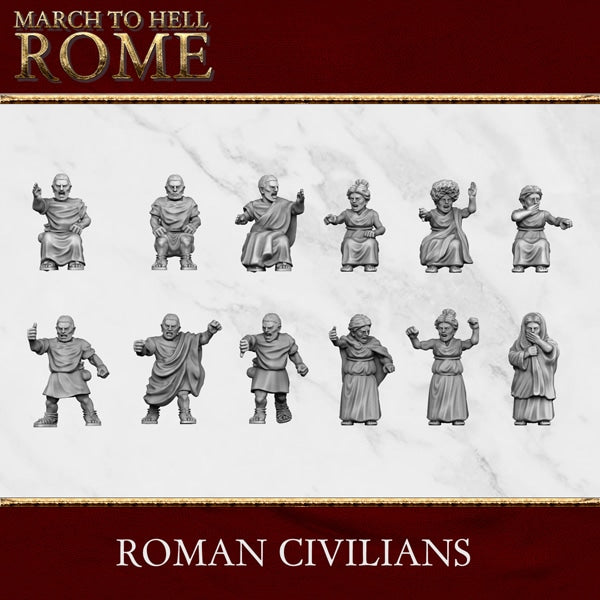 Roman Games ROMAN CIVILIANS 28/15mm