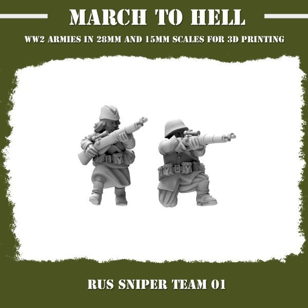 Red Army Sniper Team Figure