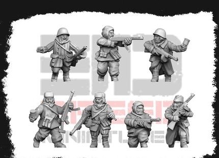 Red Army Winter Smg Squad 01 Figure
