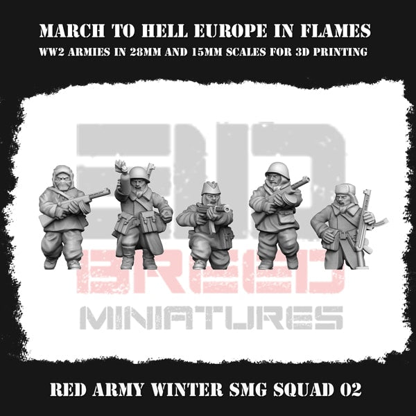 Red Army Winter Smg Squad 02 Figure